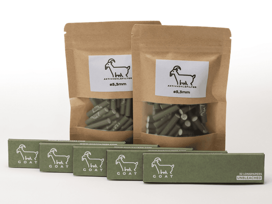 GOAT EASY PAFF PRO AKTIS 5,3 MM LONGPAPES GOATFILTERS ABO