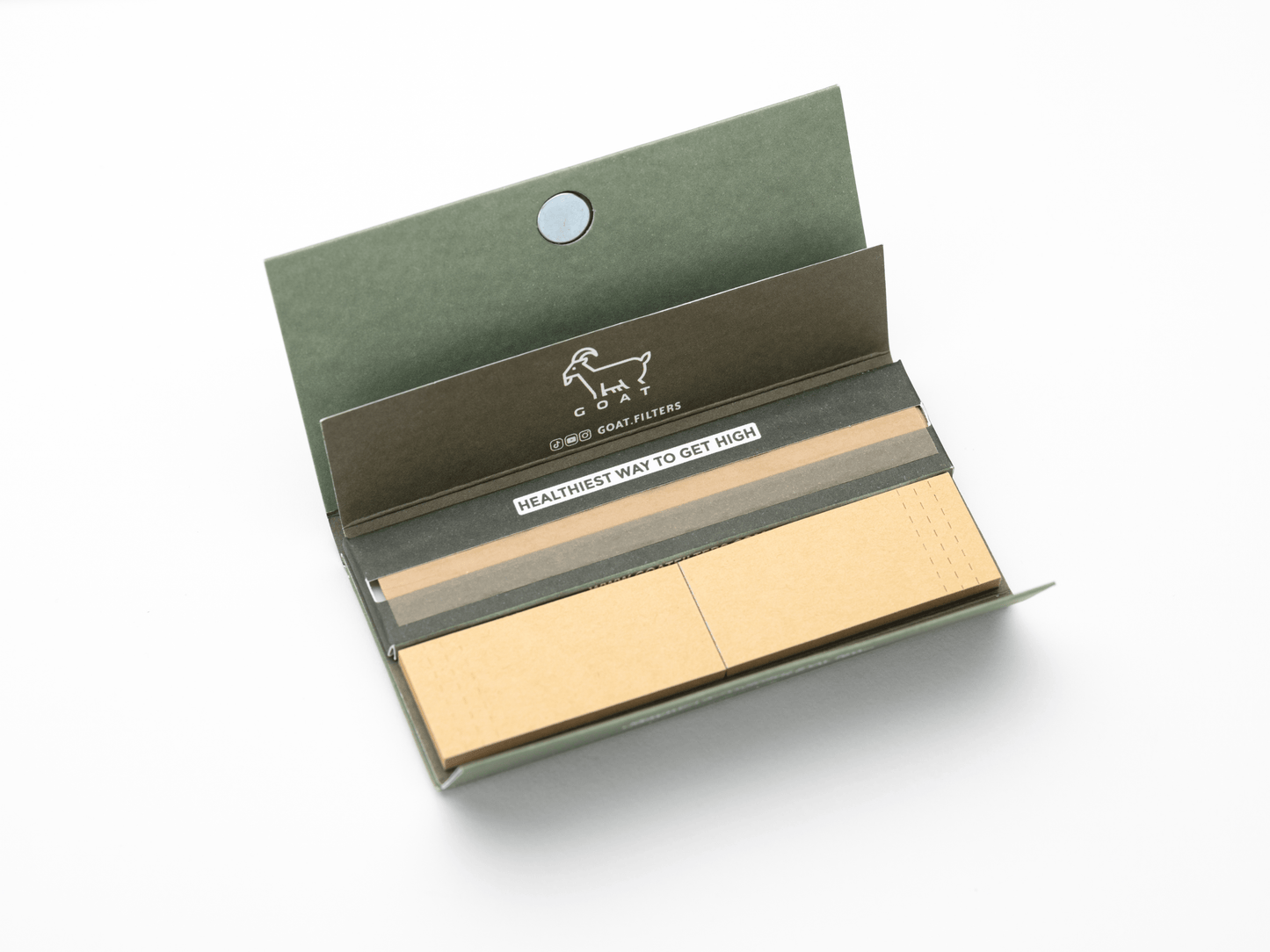 Goatfilters GOAT 2 GO All in one grinder tray papes tips filter stylisches rauchen für unterwegs