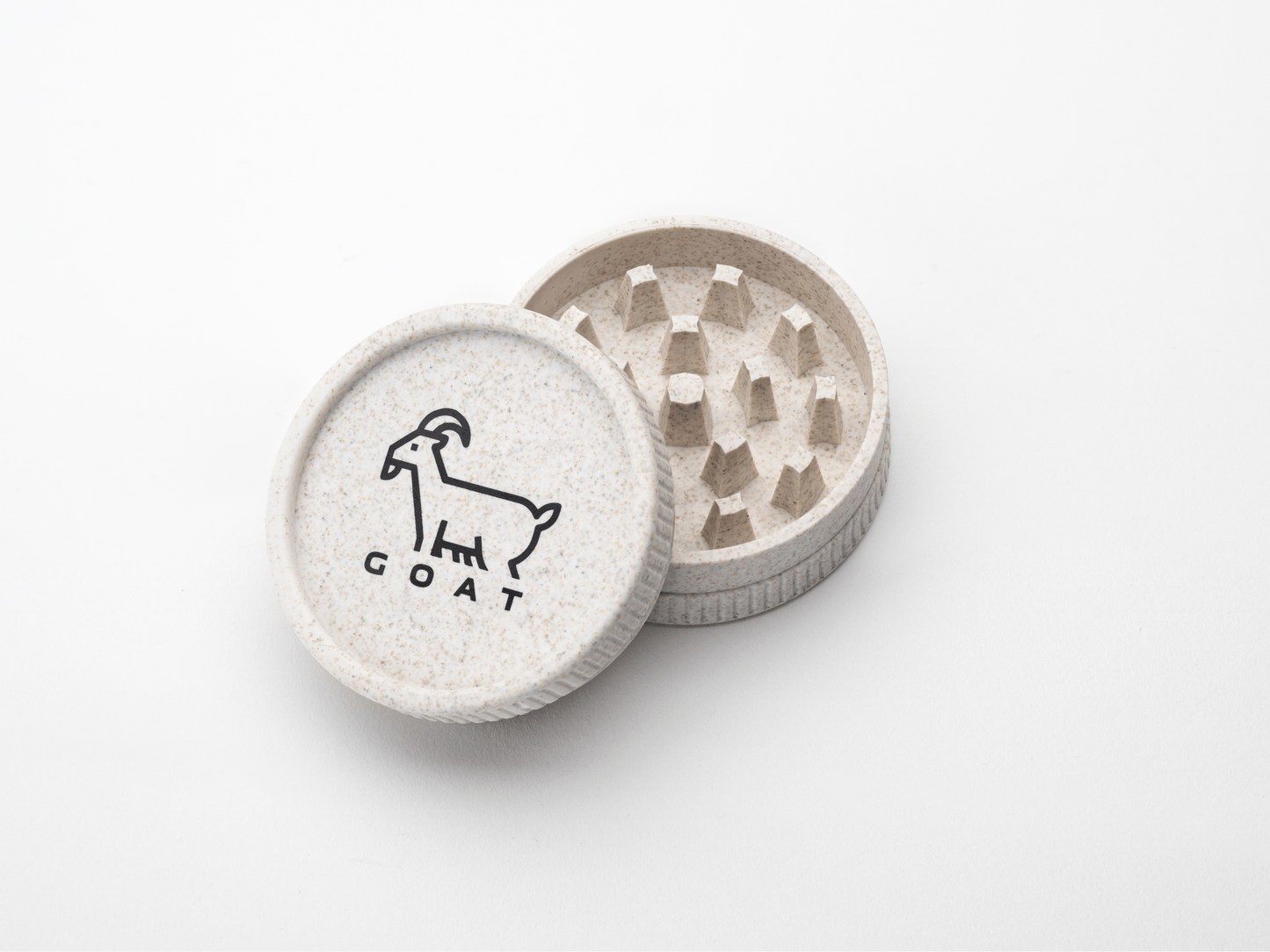 Goatfilters GOAT Cannabis Hanf Grinder Mörser beige