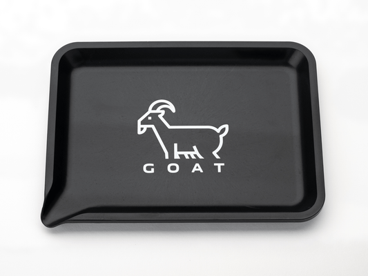 Goatfilters GOAT Hanf Tray natürlich mit Ausgießnase Bauunterlage schwarz