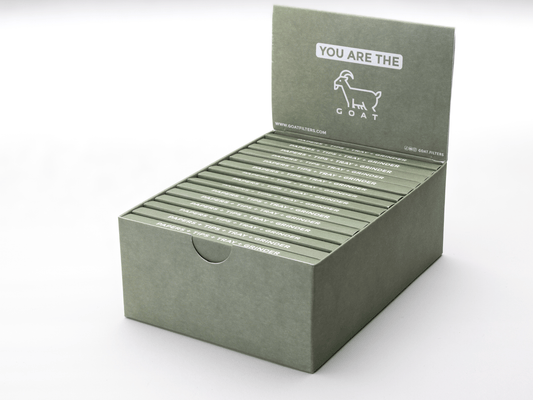 Goaftilters GOAT 2 GO praktische 15er Box Papers Tips Tray Grinder